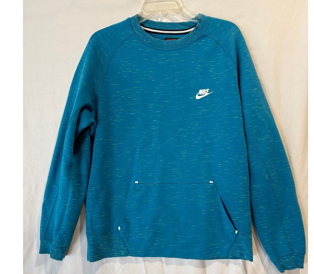 Men's Nike Sportwear Tech Fleece Crewneck Sweatshirt Blue Lagoon Large